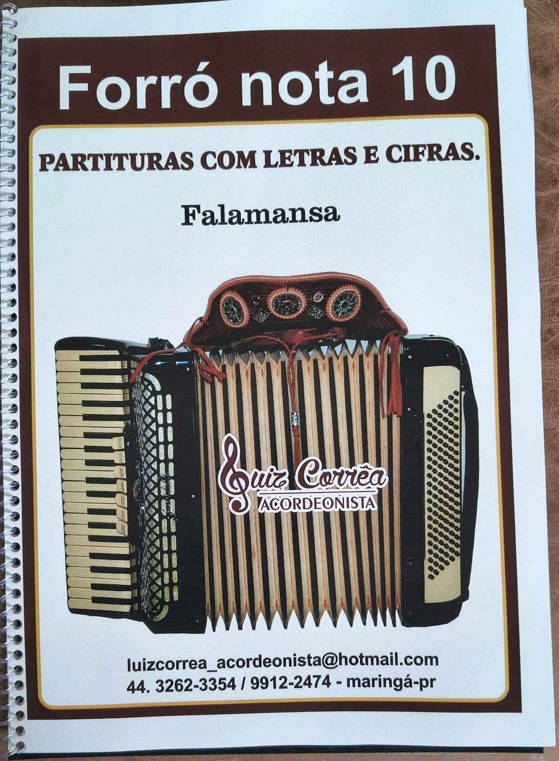 APOSTILAS, COM PARTITURAS, LETRAS E CIFRAS, COM MELHOR DO REPERTÓRIO P/ ACORDEON. - Imagem 8