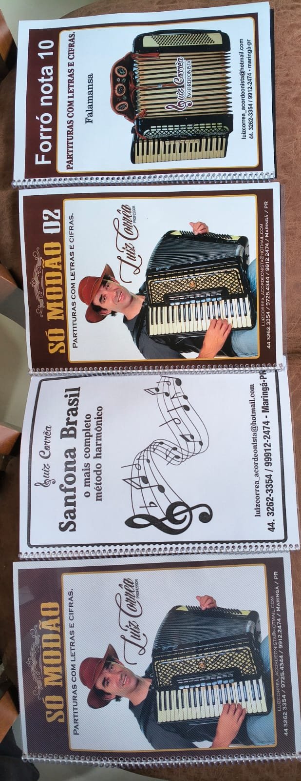 APOSTILAS, COM PARTITURAS, LETRAS E CIFRAS, COM MELHOR DO REPERTÓRIO P/ ACORDEON. - Imagem 7